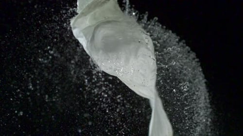 Water Balloon Bursting in Slow Motion Close Up