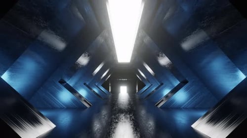 Dark industrial Interior