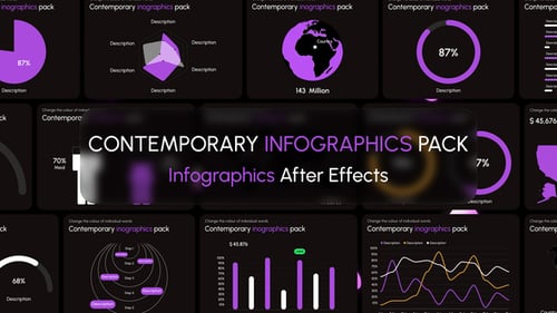 Contemporary Infographics Pack