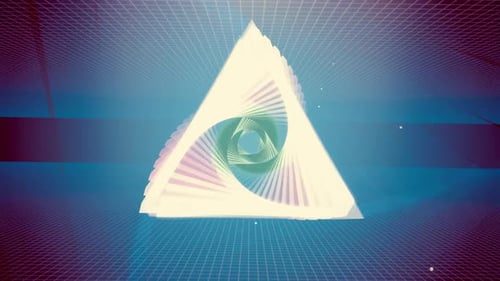 Flying Tunnel Triangle Light Retro 08 HD