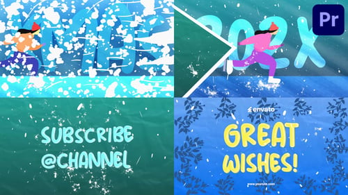 New Year Typography Opener for Premiere Pro