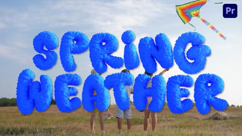 Dark Blue Textured Neon Typography For Premiere Pro