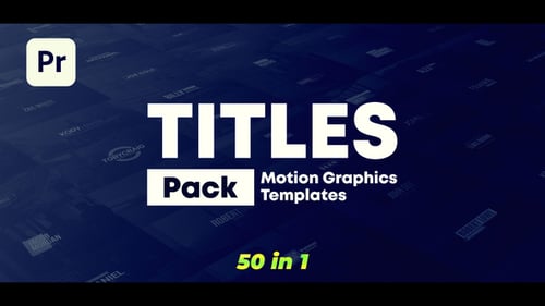 Clean Modern Lower Thirds and Title Animations Pack
