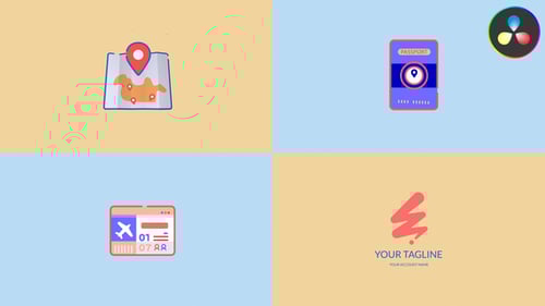 Travel Logo for DaVinci Resolve