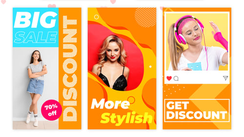 Banner für soziale Medien