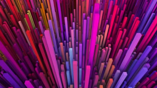 Vídeo de fondo de cubos danzantes coloridos