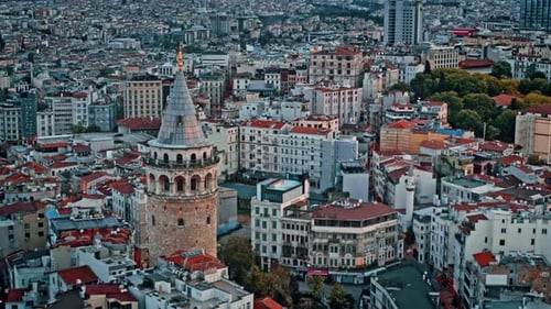 Galata Tower in Istanbul, Turkey