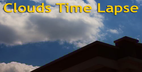 Clouds Moving Quickly Through Blue Sky on Sunny Day