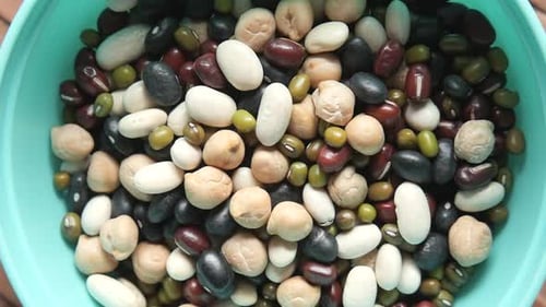 Close Up of Mixed Beans in a Bowl