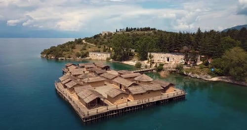 Ohrid Water Museum Aerial
