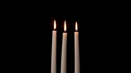 Candles Burning Time Lapse