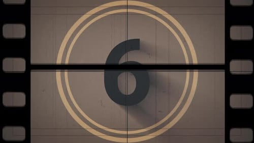 Classic Film Strip Countdown Opener with Retro Style