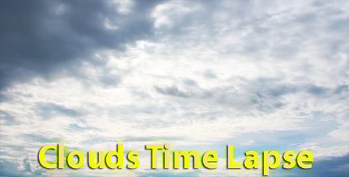 Time Lapse of Bright Clouds Moving in Sky