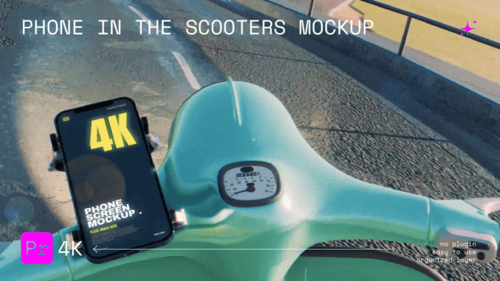 Phone Screen in the Scooters Mockup