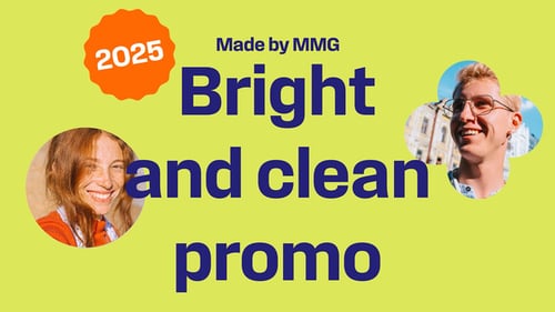 Promoción tipográfica brillante