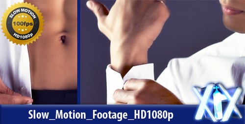 Man Buttoning Up White Shirt in Slow Motion