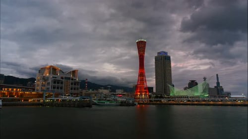 Beautiful architecture building in Kobe city Japan