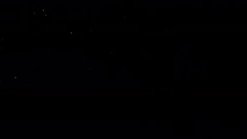 Abstract Particle Animation on Black Background