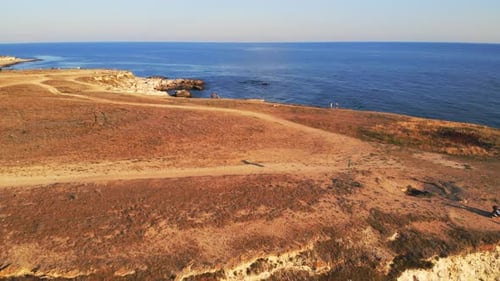 Aerial View of Beautiful Seascape at Tropical Resort