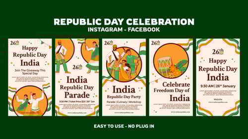 Republic Day Celebration Instagram Stories