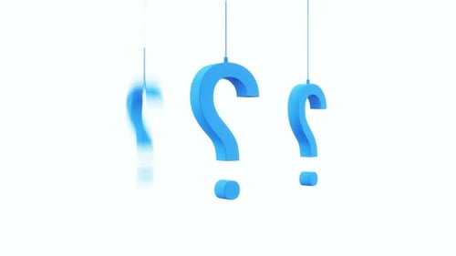 Animated Dropping Question Marks and Exclamation Marks