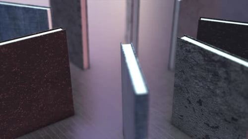 Dark Books Circle Style 4K