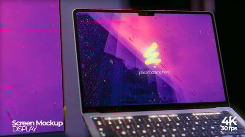 Office Desk Screen Mockup