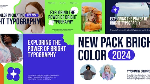 Bright Typhography After Effects