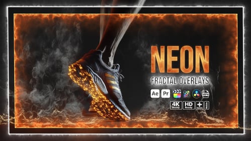 Neon Fractal Overlays