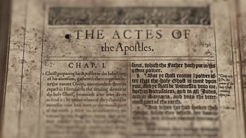 Os Atos dos Apóstolos, Slider Shot, Old Paper Bible, King James Bible