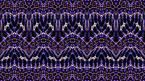 Vibrant Abstract Light Kaleidoscope Pattern Animation