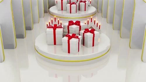 Coffret cadeau de Noël Hallway 05 4k