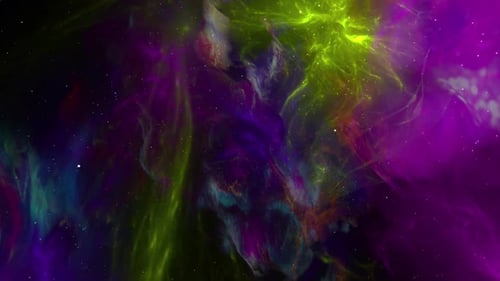 Vibrant Fluid Cosmic Nebula Animation Background