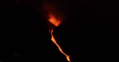 Cumbre Vieja volcanic eruption in La Palma Canary Islands 2021