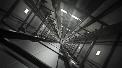 Seamless Corporate Elevator Shaft Vertical Travel Loop