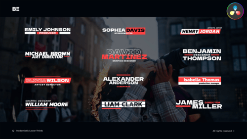 Modernistic Lower Thirds \ DR