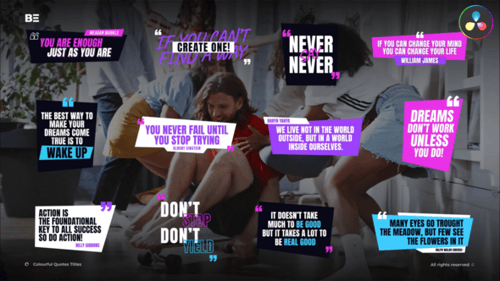 Colourful Quotes Titles \ DR