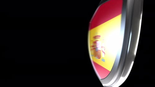 Spain Emblem Transition with Alpha Channel - 4K Resolution