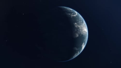 Realistic Earth Loop Without City Night Lights - 25% Illumination