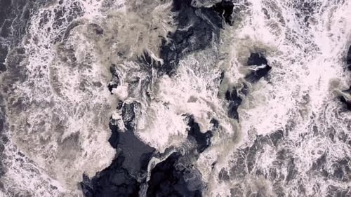 2.7K Epic Storm on the Mengening Beach Aerial