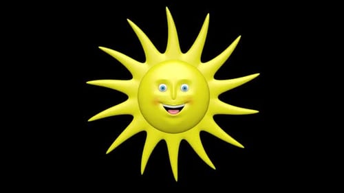 Happy Cartoon Sun Loop