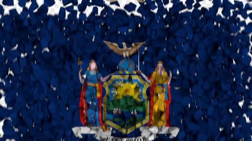 Geometric Shatter Reveal Animation