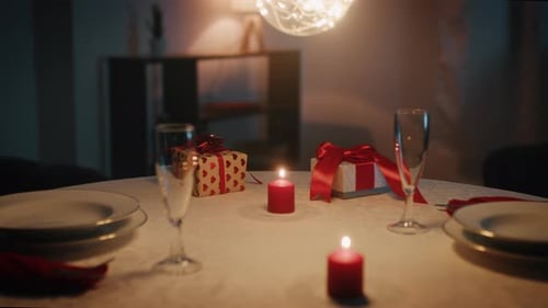 romantic table for Valentine's day