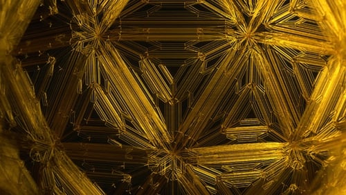 Abstract Gold Line