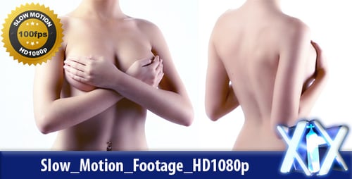Topless Woman Covering Breasts