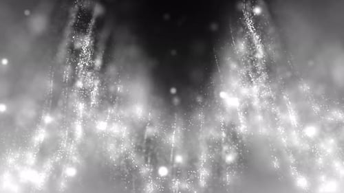 White Gray Dust Particles with Light Particles 4K