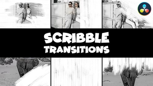 Scribble Transitions | DaVinci Resolve