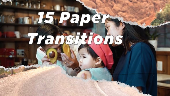 Dynamic Paper Tear Transitions Pack, Elements ft. paper transition ...