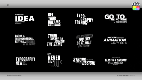 Smooth Text Animation - FCPX