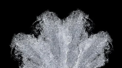 Dynamic Water Splash Reveal Element with Alpha Channel